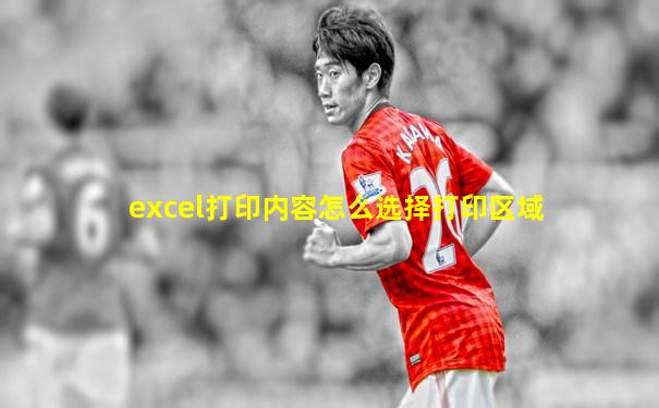 excel打印内容怎么选择打印区域