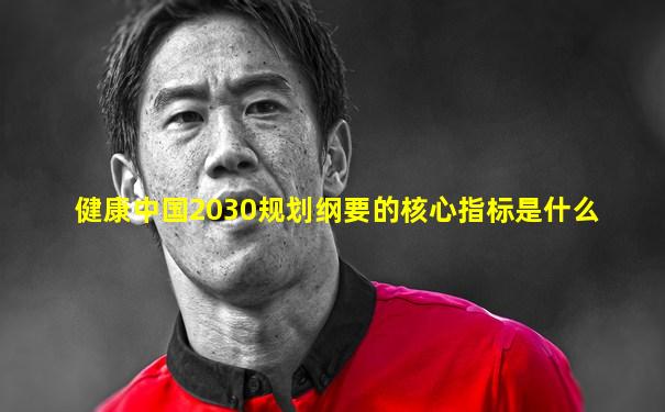 健康中国2030规划纲要的核心指标是什么