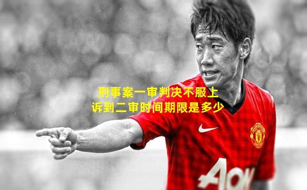 刑事案一审判决不服上诉到二审时间期限是多少