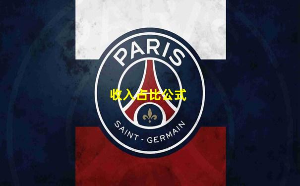 收入占比公式
