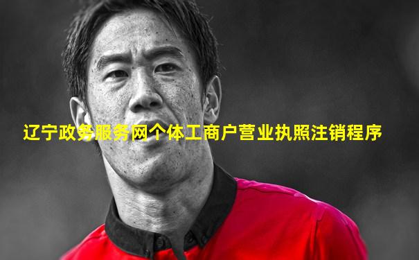辽宁政务服务网个体工商户营业执照注销程序
